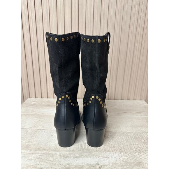 Coach Pheobe Leather Suede Bootie Sz 5 Brand New - Picture 8 of 13